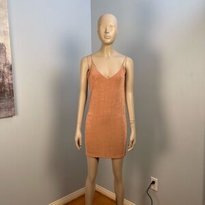 Zara blush light pink Slip Dress